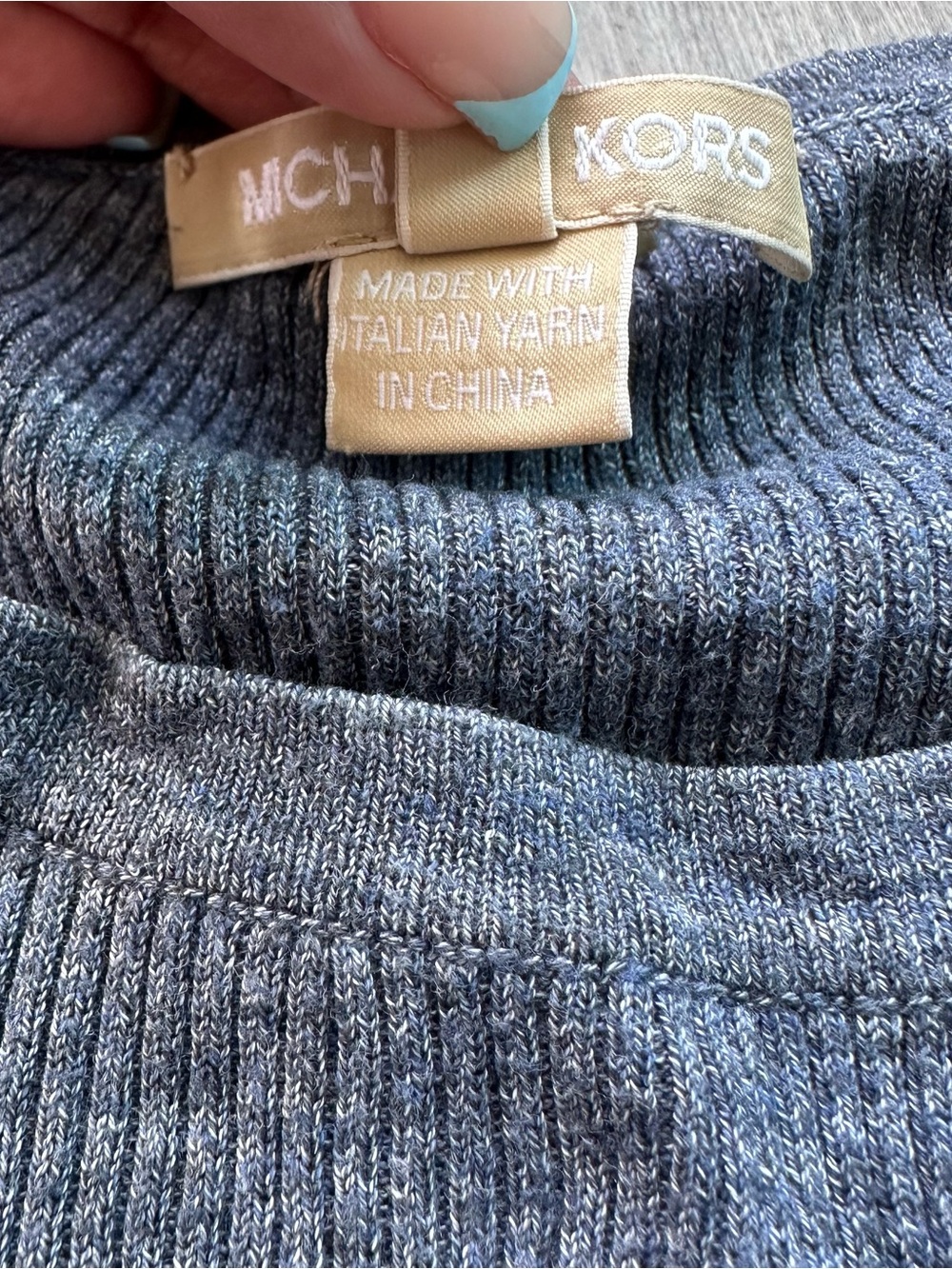 Michael Kors Ribbed Knit Top - Picture 2 of 4
